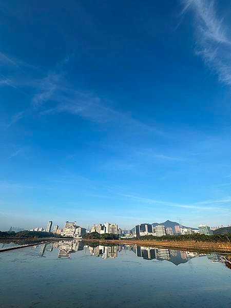 為天地寫日記(關渡平原起霧、大愛台倒影、耕耘、靜思堂與宇宙大