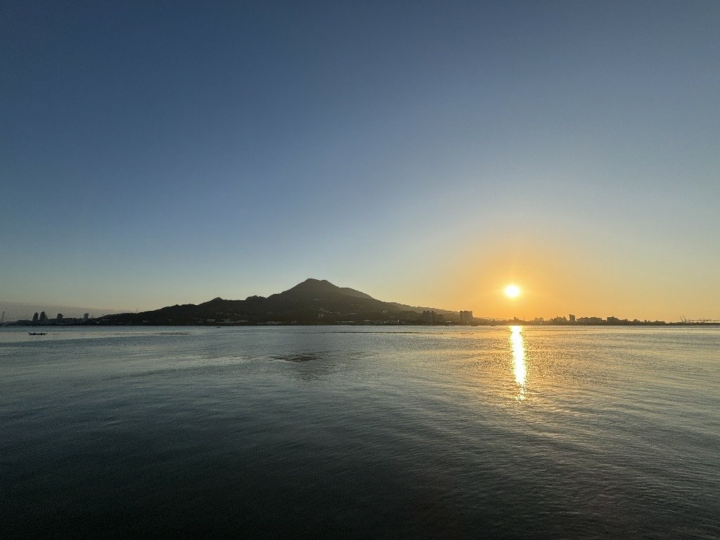 為天地寫日記(淡水夕陽與芒草)(2025.01.12)