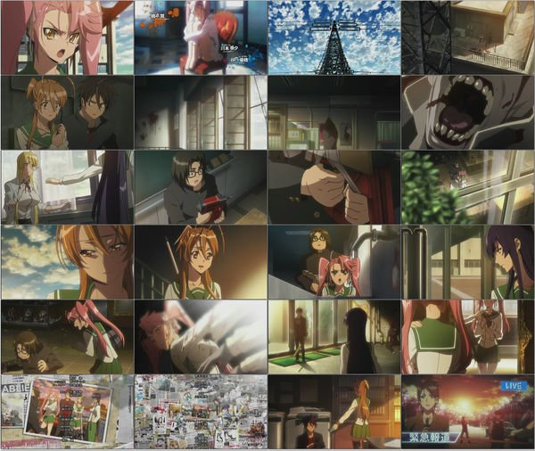 (アニメ) 学園黙示録 HIGHSCHOOL OF THE DEAD 第02話 「Escape from the DEAD」 (ATXHD 1280x720 x264 AAC ※).mp4.jpg