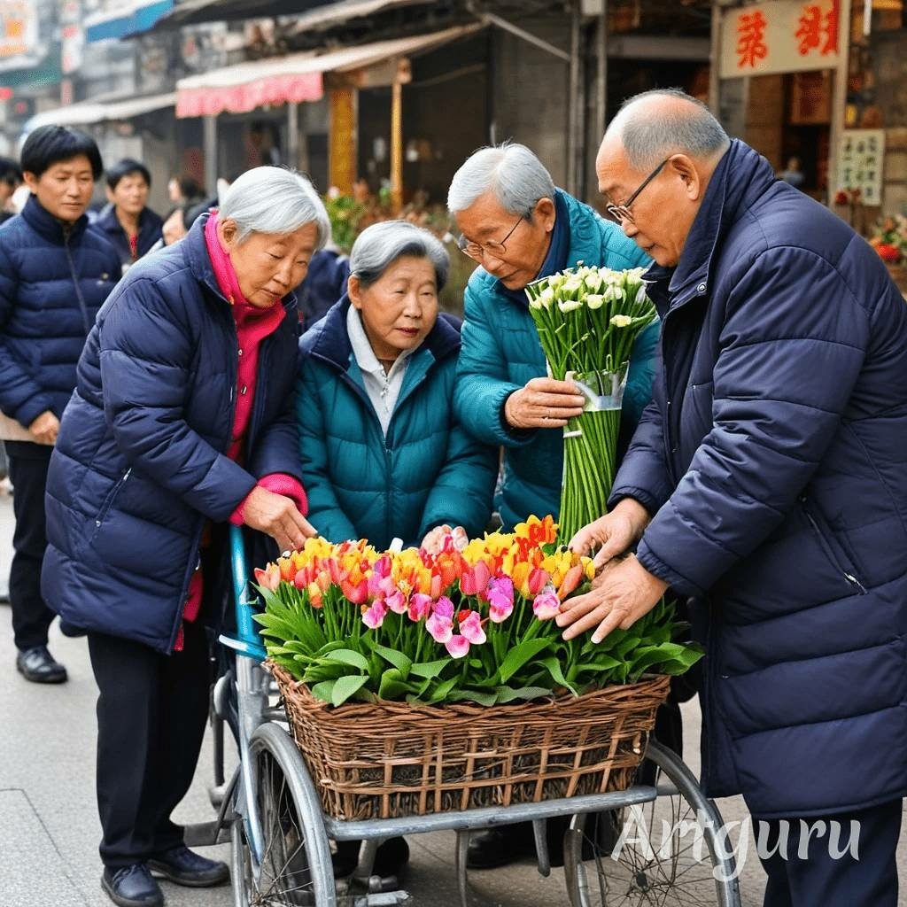 [分享]東區真不景氣，一束花才90元台幣！ #台北東區