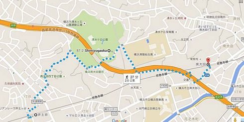 清水ヶ丘公園(2) 車站路線