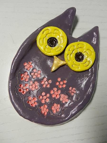 Owl Candle Plate4