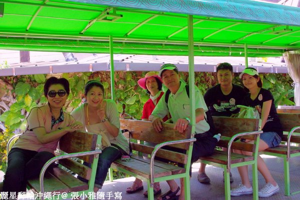 吃飽老闆娘帶我們去坐遊園小火車