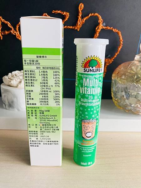 推薦sunlife／德國sunlife森萊富發泡錠，無糖低熱