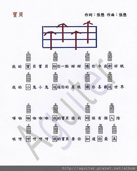 寶貝                     作詞：張懸 作曲：張懸