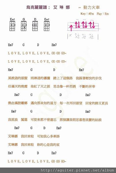 烏克麗麗譜： 艾 琳 娜 1