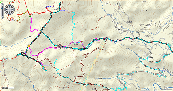 鹿堀坪古道連走大尖山軌跡