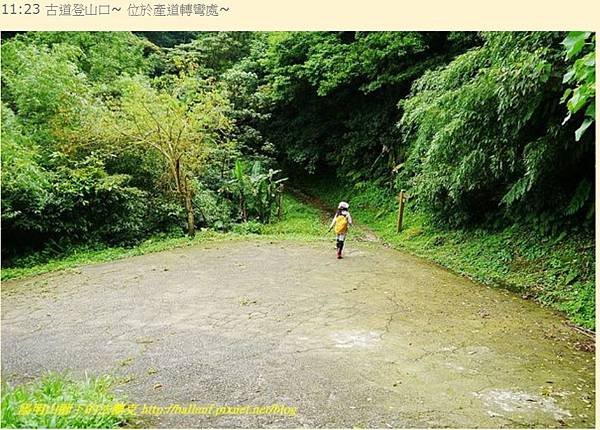 獅仔尾山的古道登山口