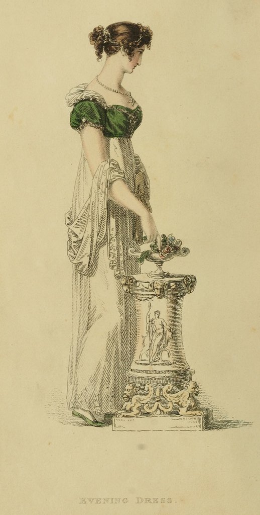 1814--1814 v11 Ackermann&apos;s fashion plate 16 - Evening Dress