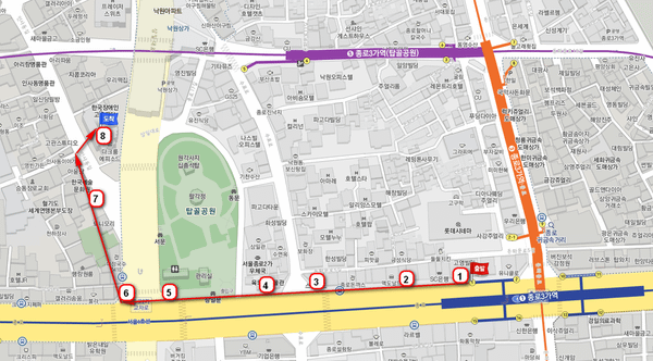 仁寺洞本館-實景地圖導航