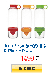 Citrus Zinger 活力瓶(柑檸纖水瓶)- 三色3入組