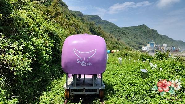 深澳鐵道自行車@可愛自行行車 隧道五彩繽紛燈光秀 享受愜意鐵