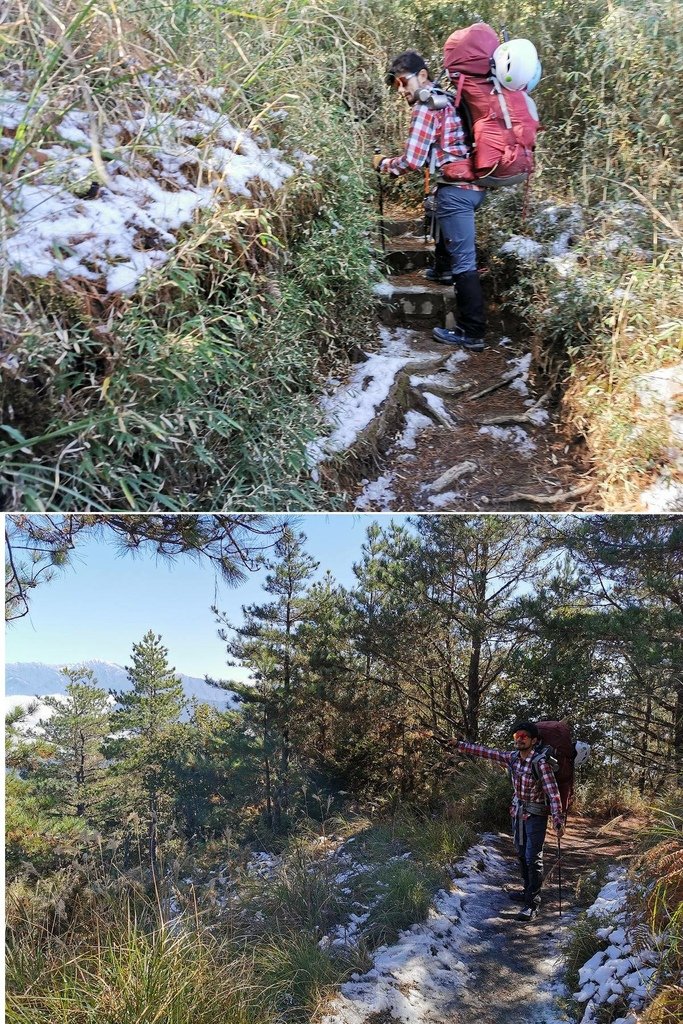 雪登雪山主峰賞雪趣