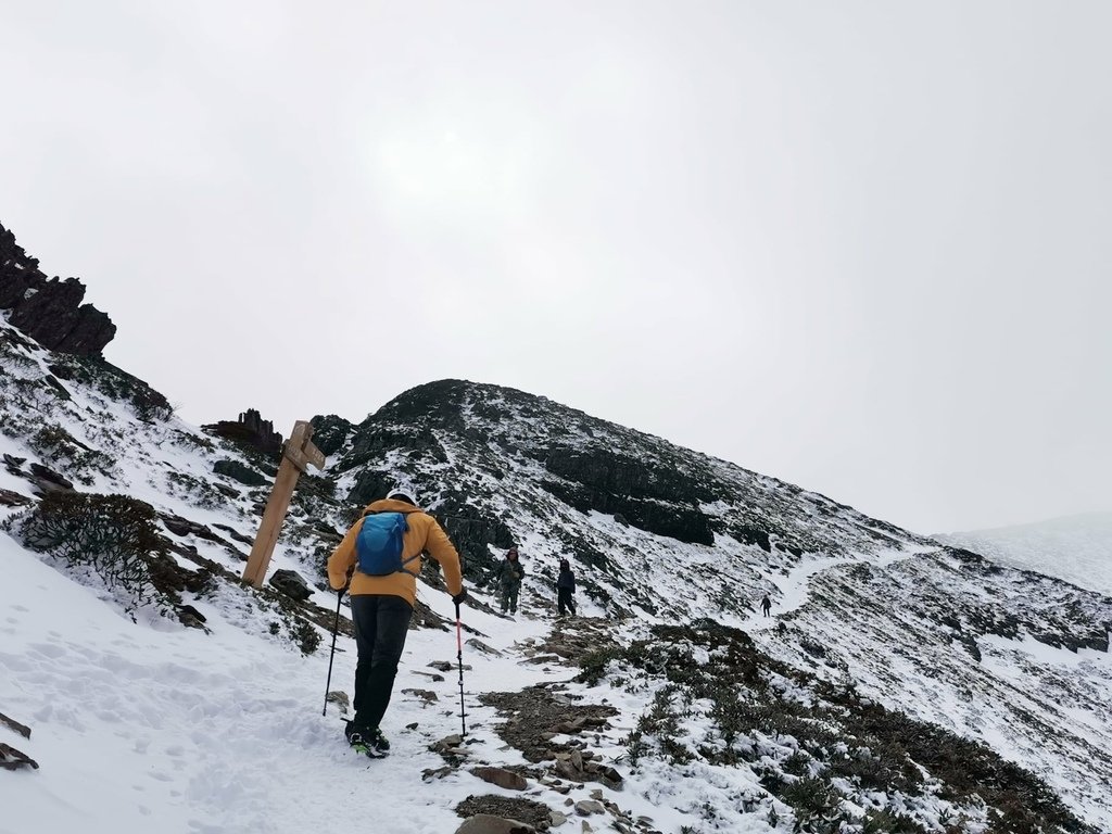 雪登雪山主峰賞雪趣