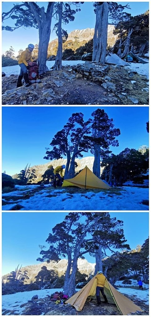 雪山主峰下翠池~冰天雪地翠池營地紮營~壯闊的震撼