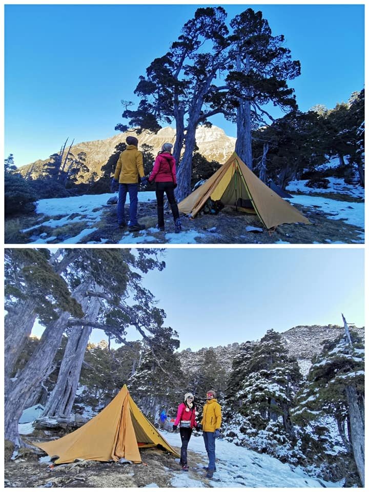 雪山主峰下翠池~冰天雪地翠池營地紮營~壯闊的震撼