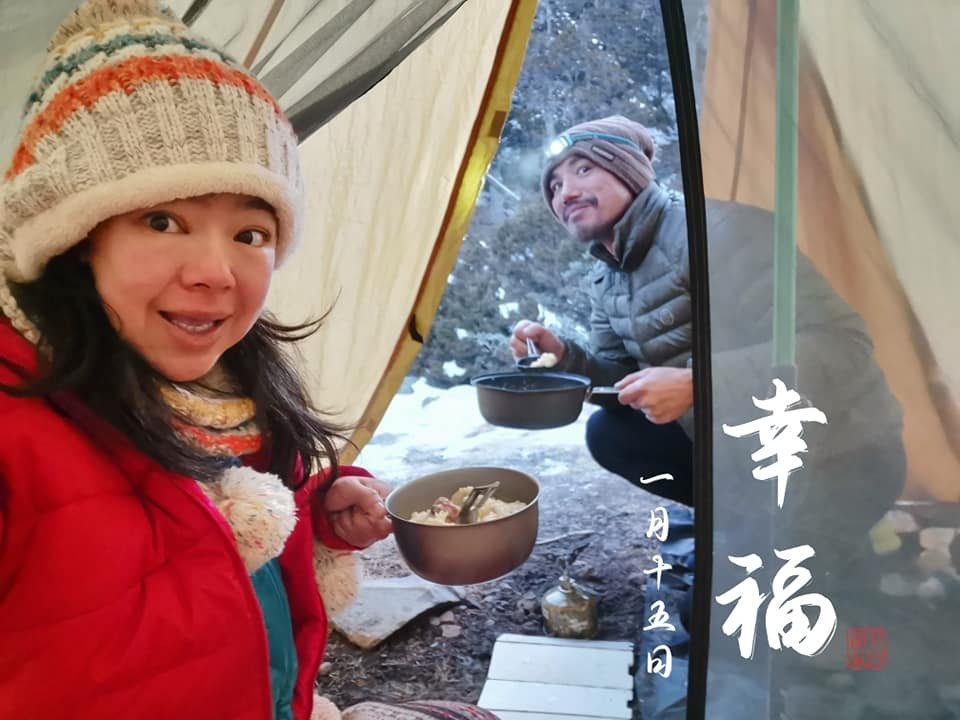 雪山主峰下翠池~冰天雪地翠池營地紮營~壯闊的震撼