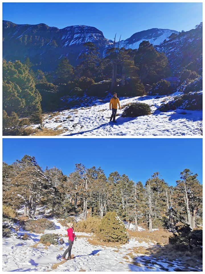 雪山主峰下翠池~冰天雪地翠池營地紮營~壯闊的震撼