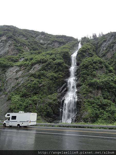 on the way to Valdez Keystone Pass Bridal Veil Falls