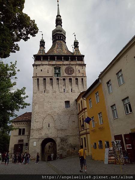 Sighisoara old town  Fortress square