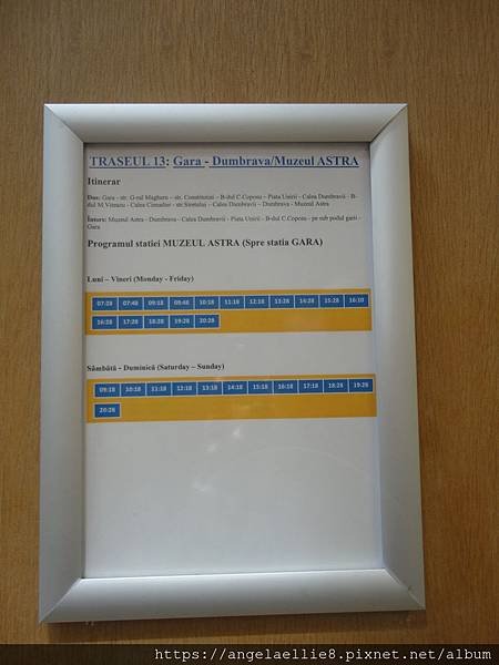 Sibiu Astra museum Bus Timetable