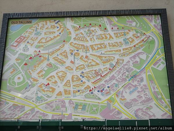 Tallinn Old Town map