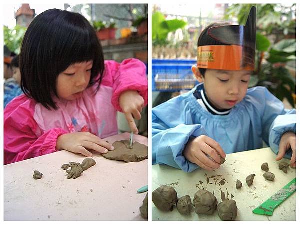 台中安君兒幼稚園日僑班菊組黏土課