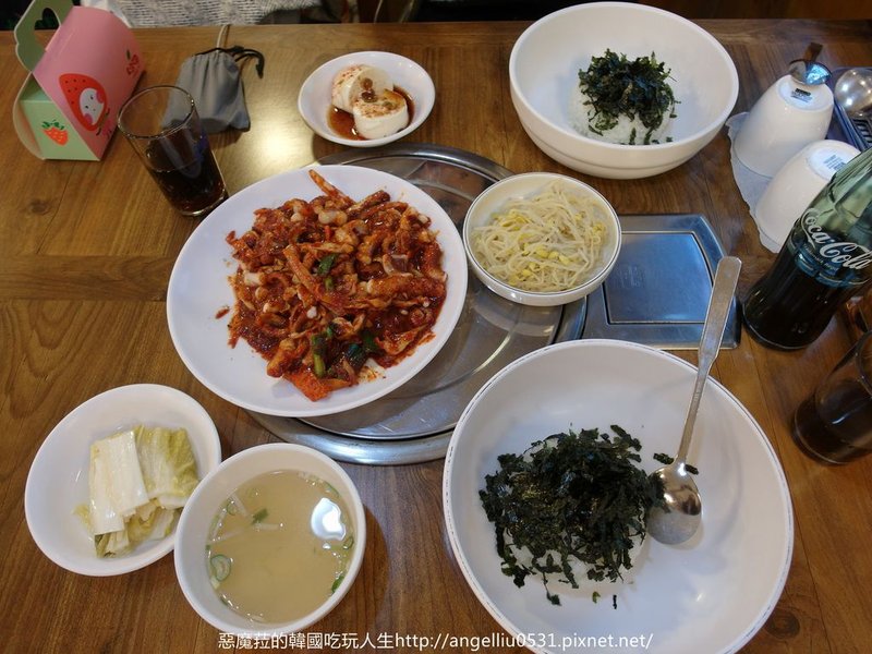 韓國│明洞 西羅亞蕎麥料理直火料理(실로암 메밀막국수직화낙지)