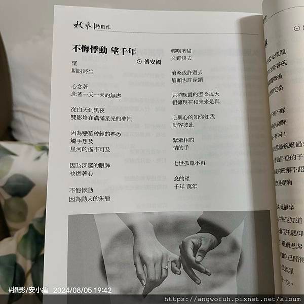 ［秋水詩刊］不悔悸動 望千年 #秋水詩刊201期︱合作邀約歡