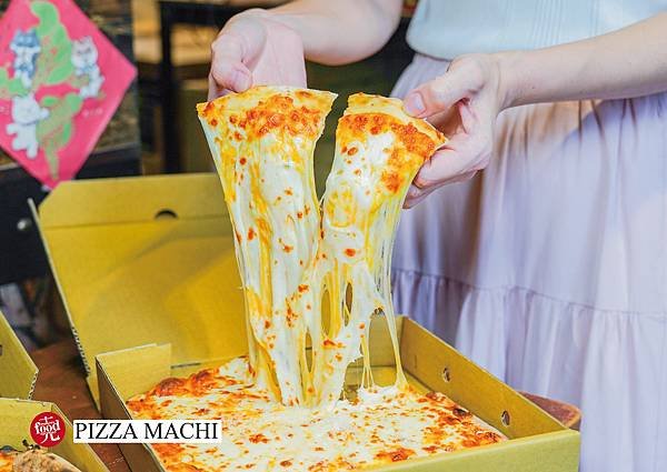 PIZZA MACHI｜中興大學最愛 好評4.7顆星 起司瀑