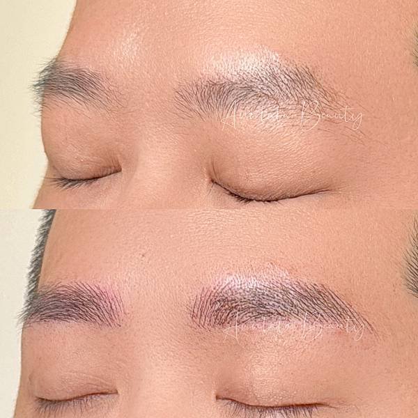 Annlala Beauty 男士紋繡 仿真飄眉 操作前後 (3).jpg