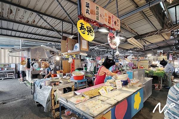 202503 台南南區 (利南黃昏市場)菜丸 炸蔬菜 粉粿 蜜芋頭 剉冰