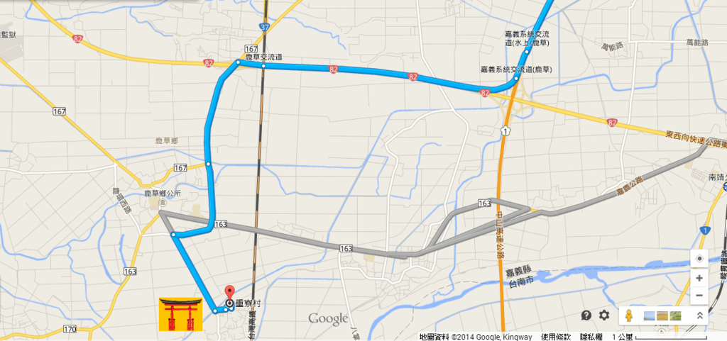開車南下地圖