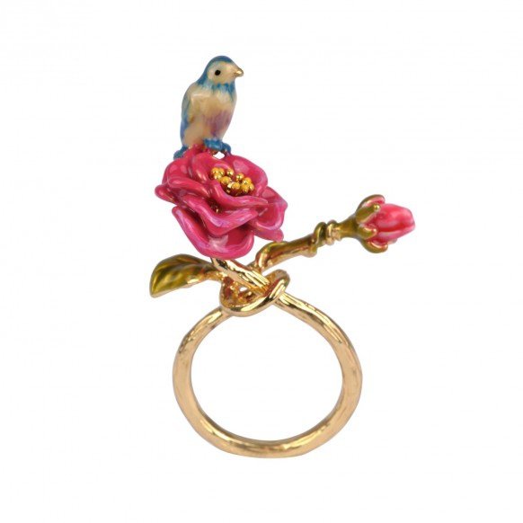 male-tit-on-a-flower-ring