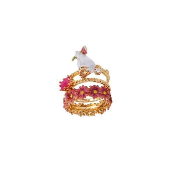 bague-3-anneaux-lapin-verre-taille-et-couronne-de-fleurs (1)