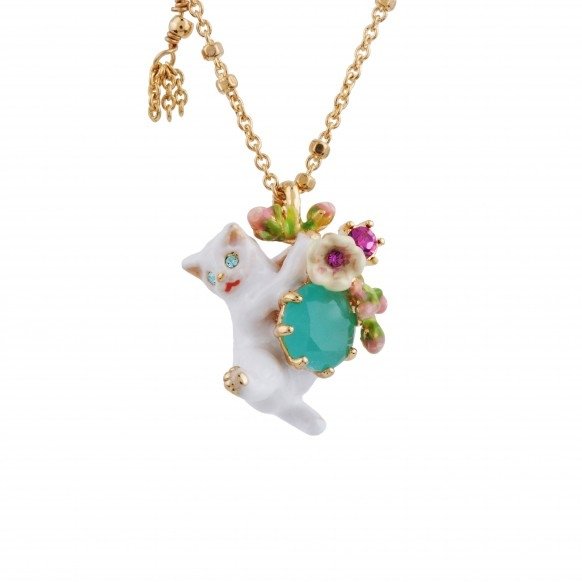 cat-grabbing-flowers-blue-stone-and-charms-necklace