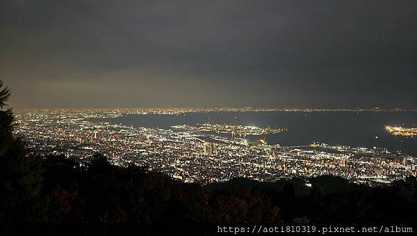 日本三大千萬夜景之一【摩耶山掬星台】看整個神戶和大阪夜景