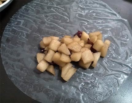 蘋果蔓越莓越南春捲3