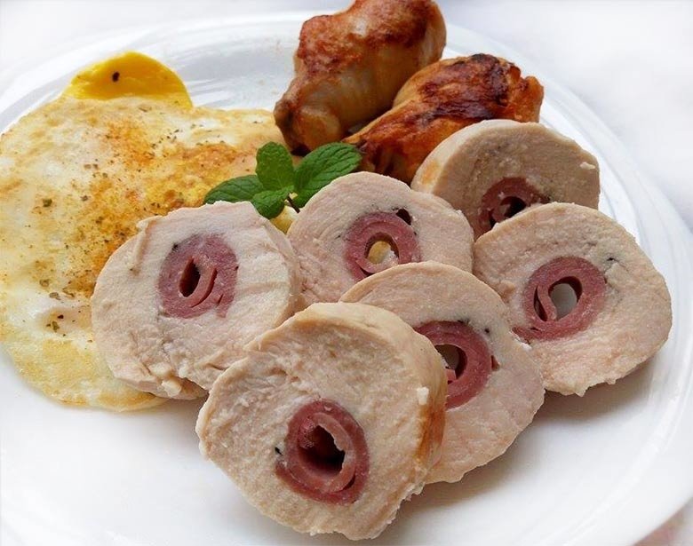 火腿雞肉捲