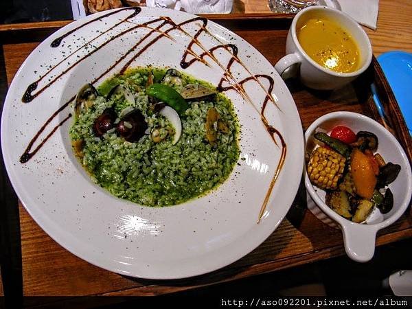 2016042927碧綠鮮蛤燉飯