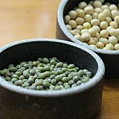 綠、黃豆