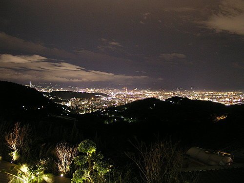 山的夜景
