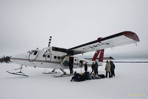 搭乘雪上飛機到 Blachford Lake Lodge