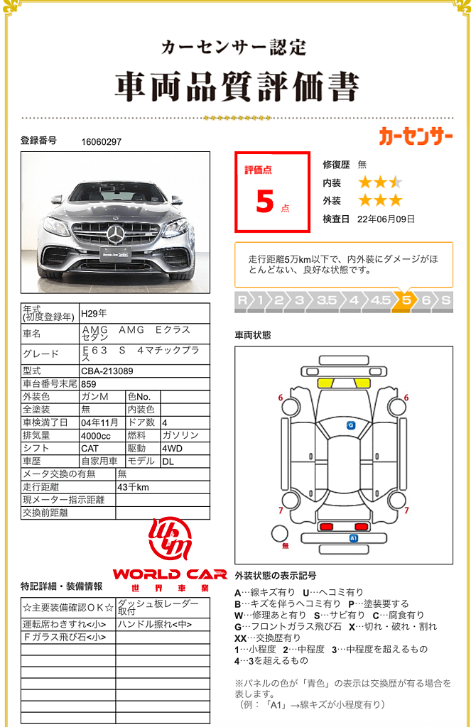 2022年代購日規AMG E63s外匯車回台，2017日規E63s中古車推薦找世界車業購買。