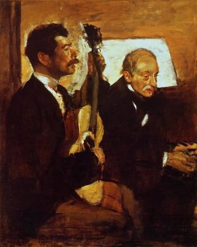 Edgar Degas - Degas&apos; Father Listening to Lorenzo Pagans p-5981-7279.jpg