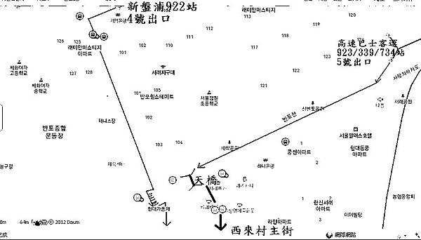 西來村地圖-天橋.斑馬線