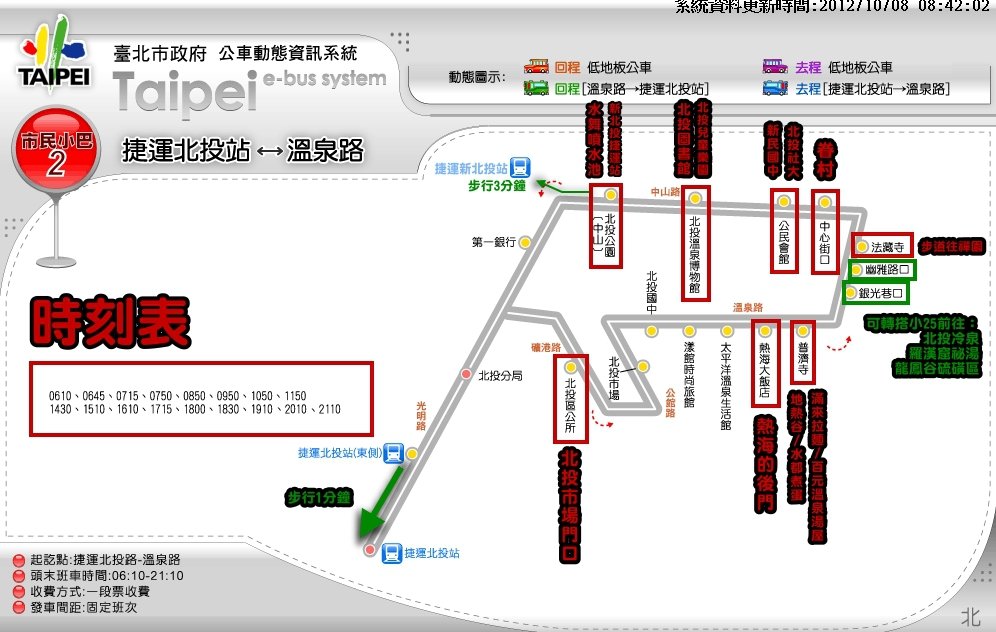 市民小巴2旅遊導覽圖