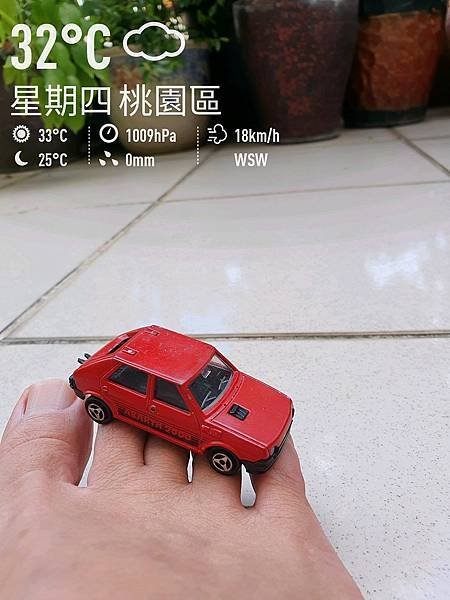 小汽車照片是80年代法國製造 Majorette, FIAT RITMO