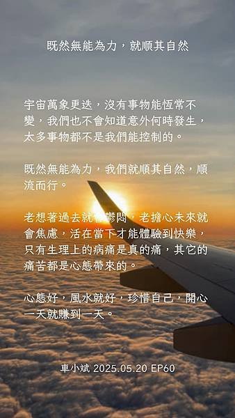 060-既然無能為力，就順其自然