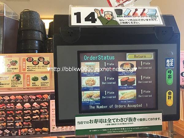 點餐螢幕